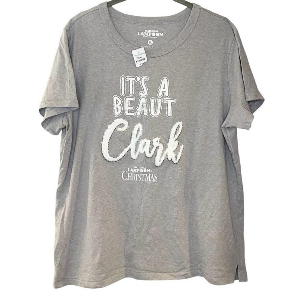 Maurices Gray Tee National Lampoon It's A Beaut Clark Graphic T-Shirt NWOT